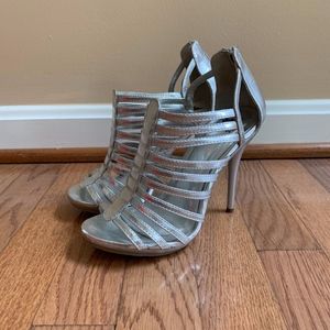 Silver High Heel